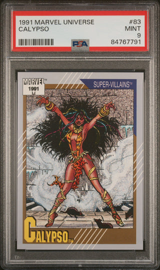 1991 MARVEL UNIVERSE CALYPSO  #83 - PSA 9
