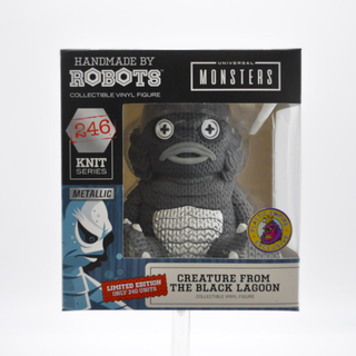 * Handmade by Robots – Creature From The Black Lagoon Metallic, Black & White, Universal Monsters 246 – Plastic Empire Exclusive /240 pieces