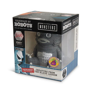 Handmade By Robots Vinyl - Creature From The Black Lagoon (Metallic, Black & White, Universal Monsters) 246 - Plastic Empire Exclusive/240pcs