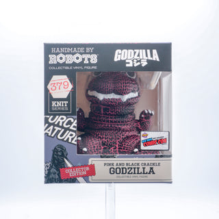 * Handmade By Robots Vinyl – Godzilla Pink Crackle 379 – First to Market 7BAP Exclusive /180 pieces