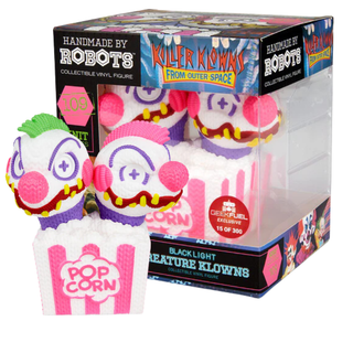 Handmade By Robots Vinyl - Popcorn Creature Klowns (Blacklight) 109 - Limited Edition/ GeekFuel Exclusive