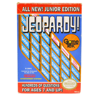NES Cart Complete in Box - Jeopardy! Junior Edition