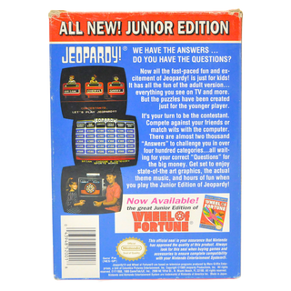 NES Cart Complete in Box - Jeopardy! Junior Edition