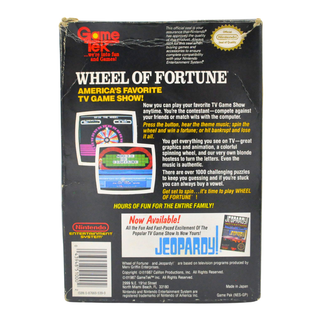 NES Cart Complete in Box - Wheel of Fortune