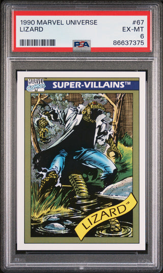 1990 MARVEL UNIVERSE LIZARD  #67 - PSA 6