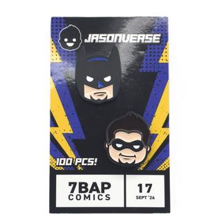 * Jasonverse DC Batman & Robin Enamel Pin Set – 7BAP Exclusive /100 pieces