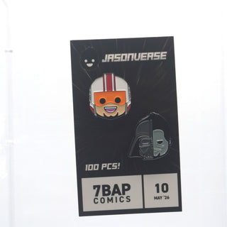 * Jasonverse Star Wars Luke Skywalker & Darth Vader Pin Set /100 pieces
