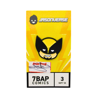 * Jason Signed Pin – Artist Proof Jasonverse Wolverine Pin – 7BAP Exclusive