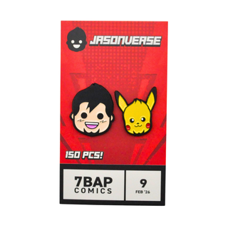 * Jasonverse Ash & Pikachu Enamel Pin Set – 7BAP Exclusive /150 pieces