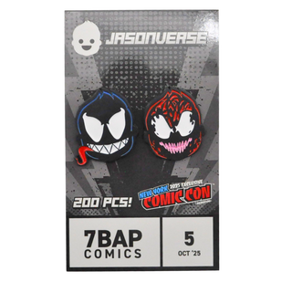 * Jasonverse NYCC Venom and Carnage Pin Set – 7BAP Exclusive /200 pieces