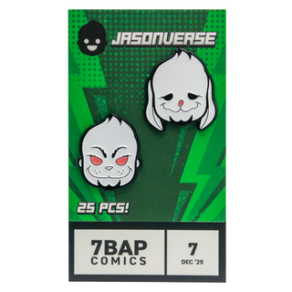 * Jasonverse Grinch & Max Enamel Pin Set (Book Colors) – 7BAP Exclusive **Chase**