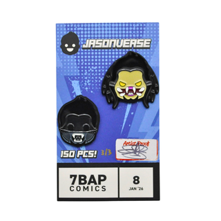 * Jason Signed Pins – Artist Proof Jasonverse Alien vs. Predator Pin Set – 7BAP Exclusive /1 of 3