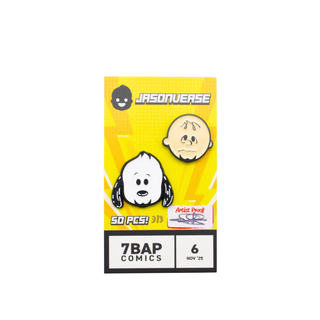 * Jason Signed Pin – Artist Proof Jasonverse Snoopy & Charlie Brown Pin Set – 7BAP Exclusive /3pieces
