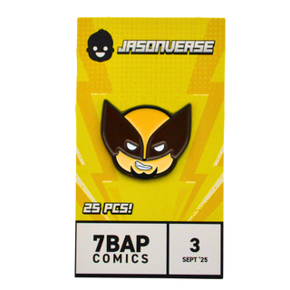 * Jasonverse Wolverine Pin (Brown Mask) – 7BAP Exclusive /25 pieces **Chase**