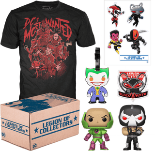 Legion of Collectors Box (DC's Most Wanted, Unsealed, Shirt Size XL)