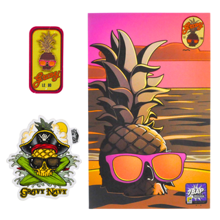 * Ben Gravy Cold Brew Figure, Sticker & Pin Bundle – 7BAP Exclusive /160 pieces