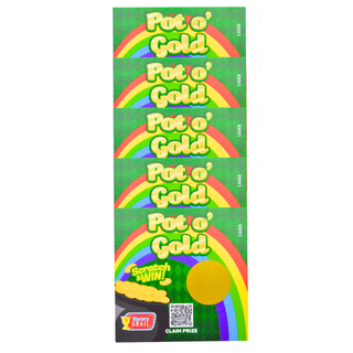 * Bundle of 5 "Pot O' Gold" Mystery Grail Scratch Cards