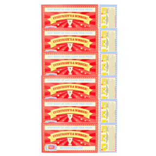 * Bundle of 6 Carnival Mystery Grail Scratch Cards