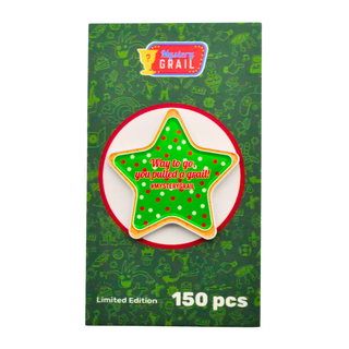 * Mystery Grail Star Holiday Cookie Enamel Pin /150 pieces