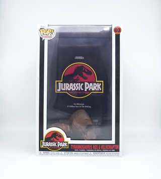 * Funko Pop! Tyrannosaurus Rex & Velociraptor Jurassic Park, Movie Poster 03