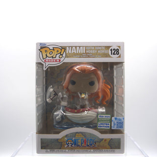 * Funko Pop! Nami with White Hobby Horse, Rides, One Piece 128 – 2025 Wondrous Convention Exclusive Vinyl Figure