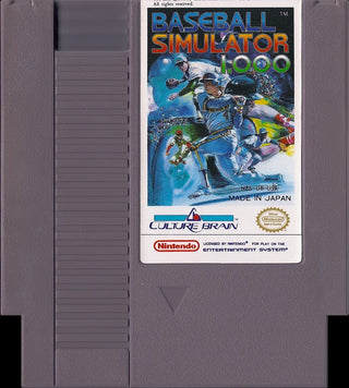 Loose NES Cart - Baseball Simulator 1000
