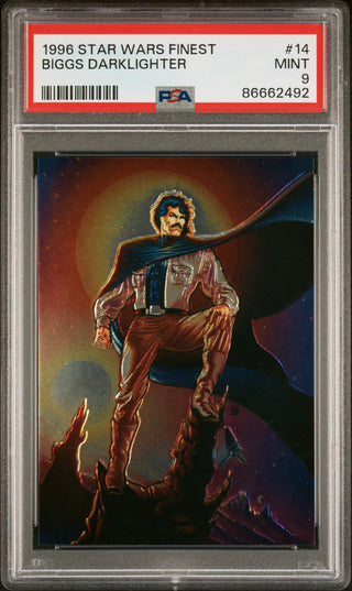 1996 STAR WARS FINEST BIGGS DARKLIGHTER  #14 - PSA 9