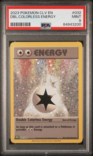 2023 POKEMON CLASSIC VENUSAUR & LUGIA ex DECK DBL.COLORLESS ENERGY #32 PSA 9