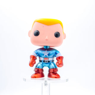 * Funko Pop! Unmasked Captain America (Metallic) 06 – 2014 Comikaze Exclusive *Out-of-Box*