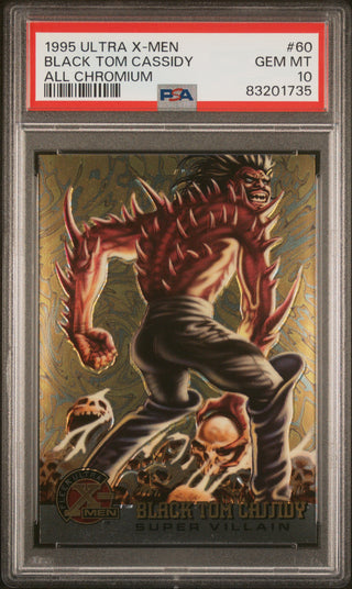 1995 ULTRA X-MEN ALL CHROMIUM BLACK TOM CASSIDY ALL CHROMIUM #60 - PSA 10