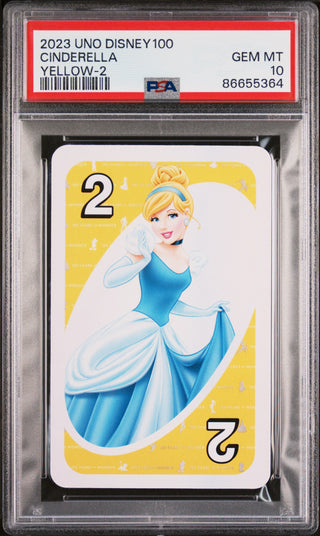 2023 UNO DISNEY 100 CINDERELLA YELLOW 2 PSA 10