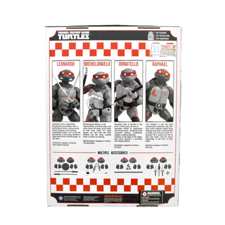 * Funko Pop! BST AXN Pizza Box Black & White Teenage Mutant Ninja Turtles 4-Pack Sealed