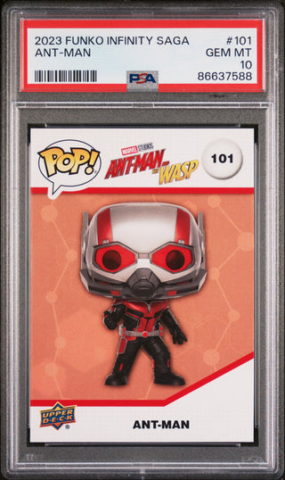 2023 UPPER DECK FUNKO POP MARVEL  ANTMAN  #101  PSA 10