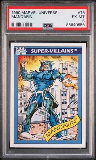 1990 MARVEL UNIVERSE MANDARIN  #76 - PSA 6