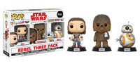 Rey (Glow in the Dark), Chewbacca, BB-8 3-Pack - Costco Exclusive  [Damaged: 7.5/10]