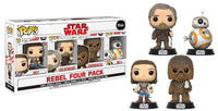 Rey (Glow in the Dark), Luke Skywalker, Chewbacca, BB-8 4-Pack - Costco Exclusive  [Damaged: 7.5/10]