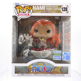 * Funko Pop! Nami with White Hobby Horse (Rides, One Piece) 128 – 2025 Wondrous Convention Exclusive Vinyl Figure