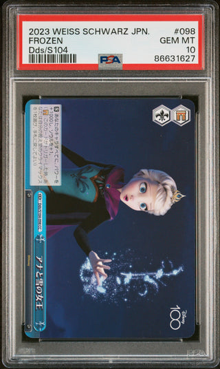 2023 WEISS SCHWARZ JAPANESE DISNEY 100 FROZEN Dds/S104 98 PSA 10
