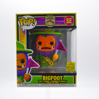 * Funko Pop! Bigfoot with Pink Flag, Black Light, 6-inch SE – 2023 Camp Fundays Exclusive /850 pieces