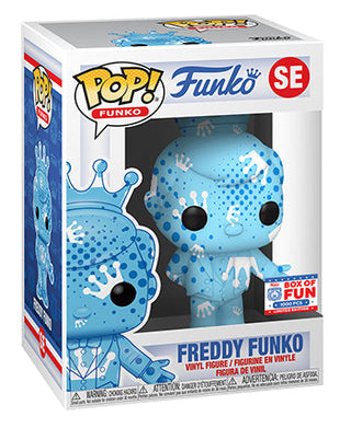 Freddy Funko (Aqua, White & Blue w/ Dots,  Art Series) SE - 2021 Funko Fundays Box of Fun Exclusive/1000 Made