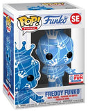 Freddy Funko (Blue & White w/ Stripes, Art Series) SE - 2021 Funko Fundays Box of Fun /2000 Made [Condition: 7.5/10]