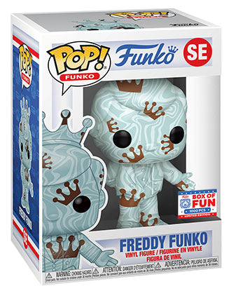 Freddy Funko (Green & Brown, Art Series) SE - 2021 Funko Fundays Box of Fun /1000 Made  [Condition: 7.5/10]