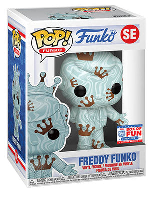 Freddy Funko (Green & Brown w/ Swirls, Artist Series) SE - 2021 Fundays Games Funko Fundays Box of Fun/1000 Made