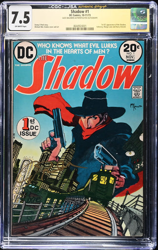 Shadow #1 (1973) Signed by Alec Baldwin Graded CGC x JSA