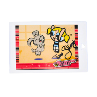* Tara Strong Signed Card – 2000 Artbox The Powerpuff Girls Bubbles #09 *JSA Certified*