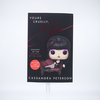 * Cassandra Peterson Signed Book – Yours Cruelly, Elvira: Memoirs of the Mistress of the Dark Funko Cover