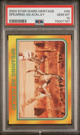 2004 STAR WARS HERITAGE SPEARING AN ACKLAY  #99 - PSA 10