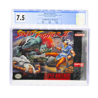 Graded SNES Cart CIB - Street Fighter II CGC 7.5