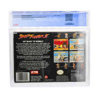 Graded SNES Cart CIB - Street Fighter II CGC 7.5