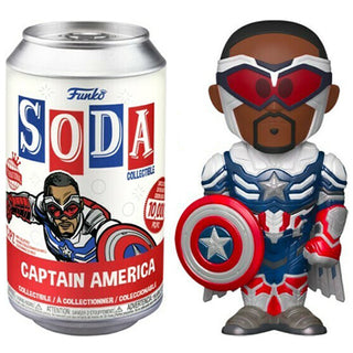 Funko Soda Captain America (Metallic, Sam, International, Opened)  **Chase**